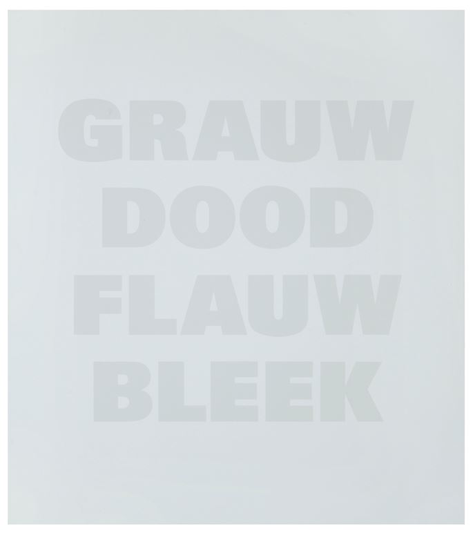Remy Zaugg - Grauw Dood Flauw Bleek | MasterArt